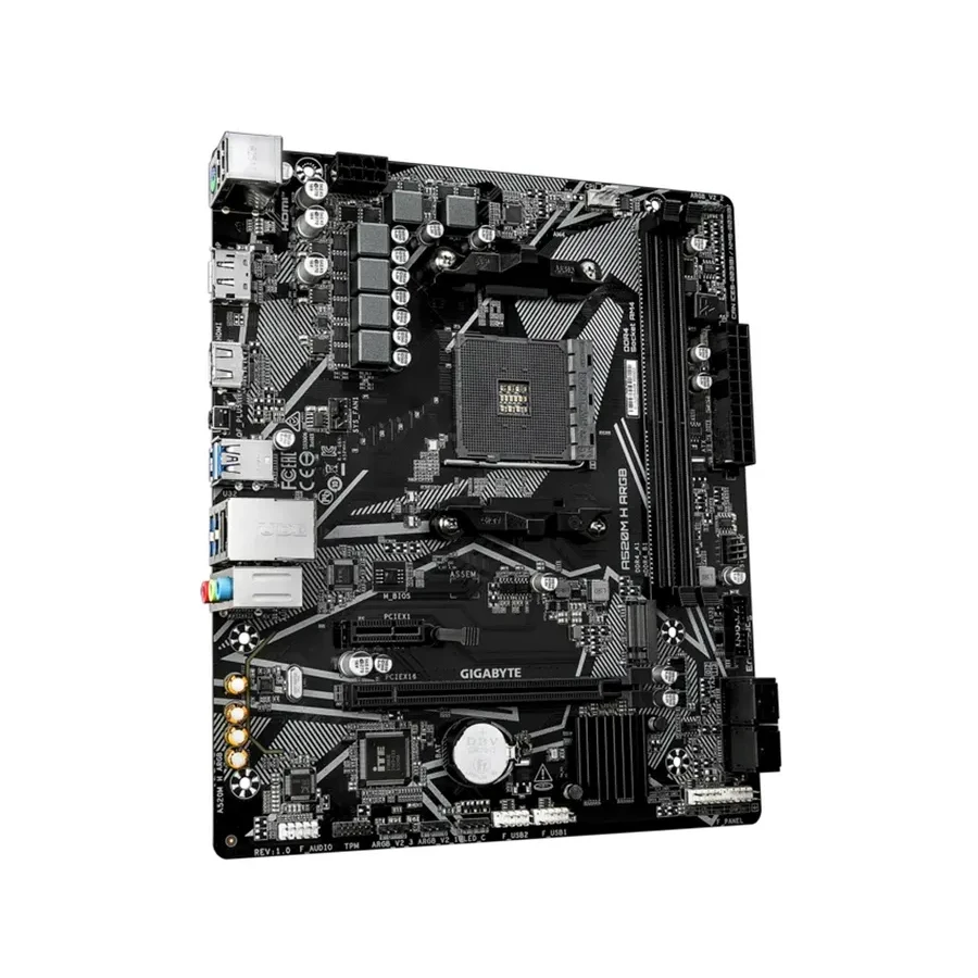 Материнская плата Gigabyte A520M H, AM4 — 2