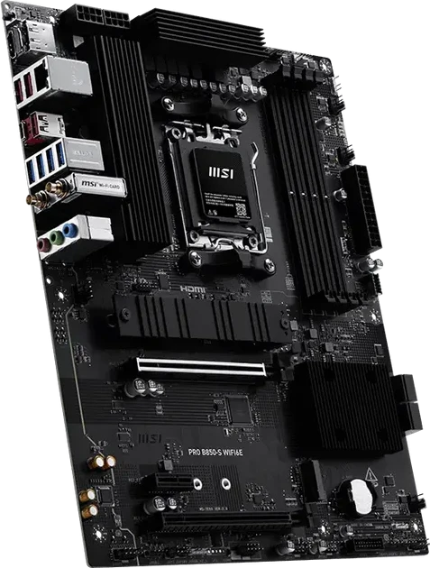 Материнская плата MSI PRO B850-S WIFI6E AM5 4xDDR5 4xSATA RAID 2xM.2 HDMI DP Type-C ATX — 2
