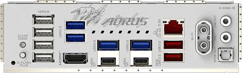 Материнская плата GIGABYTE X870M AORUS ELITE WF7 ICE, AM5, X870, 4xDDR5, 2xHDMI+2xUSB4, 2xM.2, mATX — 5
