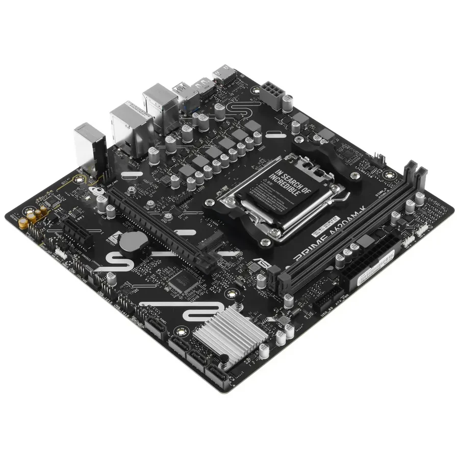 Материнская плата ASUS PRIME A620AM-K AMD A620A AM5 2xDDR5 4xSATA3 RAID M.2 HDMI DP mATX — 3