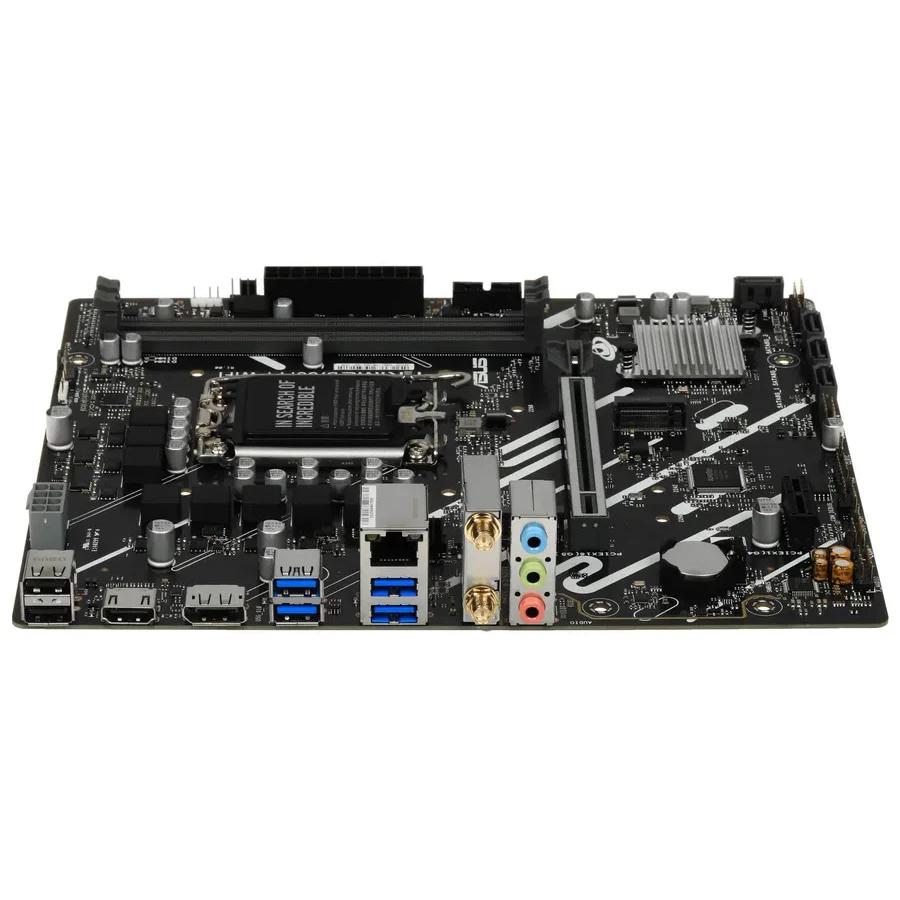 Материнская плата ASUS PRIME B760M-F WIFI, LGA1700 B760 2xDDR5 4xSATA3 2xM.2 RAID 1xHDMI 1xDP mATX — 3