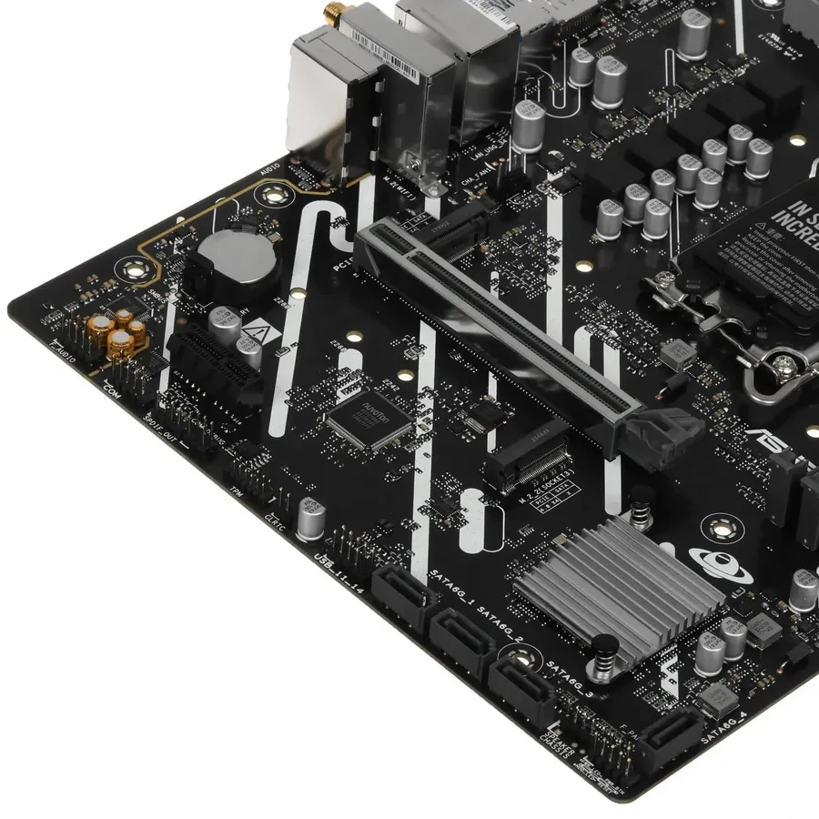 Материнская плата ASUS PRIME B760M-F WIFI, LGA1700 B760 2xDDR5 4xSATA3 2xM.2 RAID 1xHDMI 1xDP mATX — 4