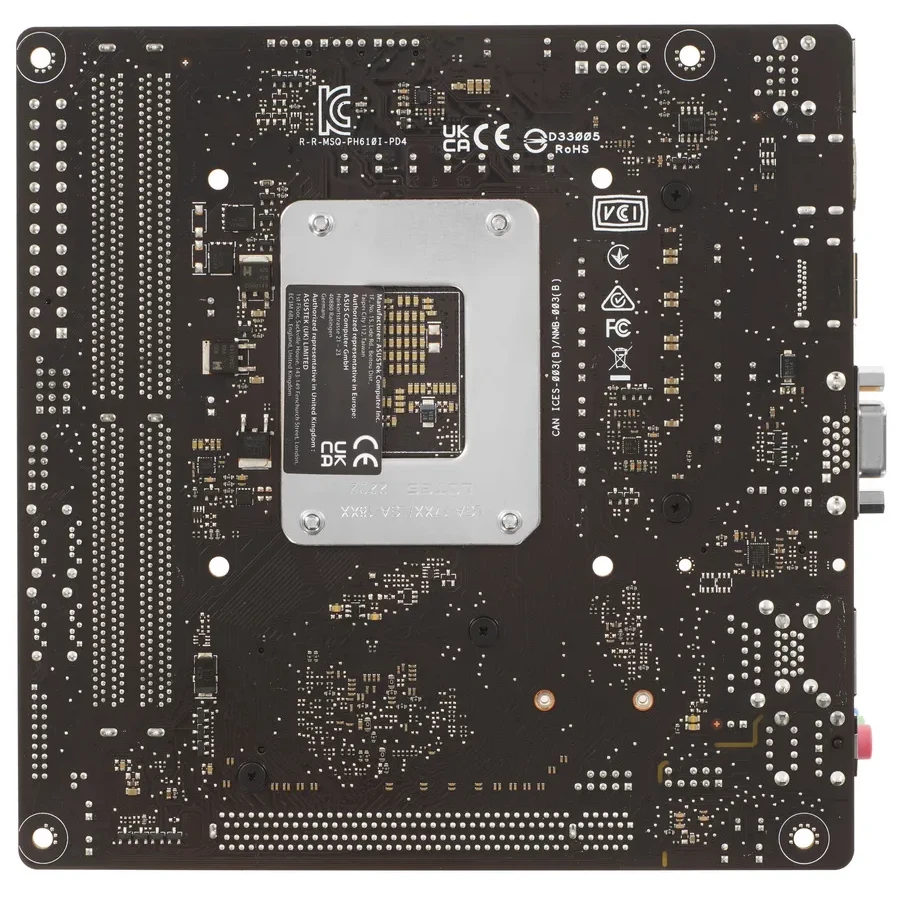 Материнская плата ASUS PRIME H610I-PLUS-CSM, LGA1700 H610 2xDDR5 4xSATA3 1xM2 D-Sub HDMI DP mITX — 2