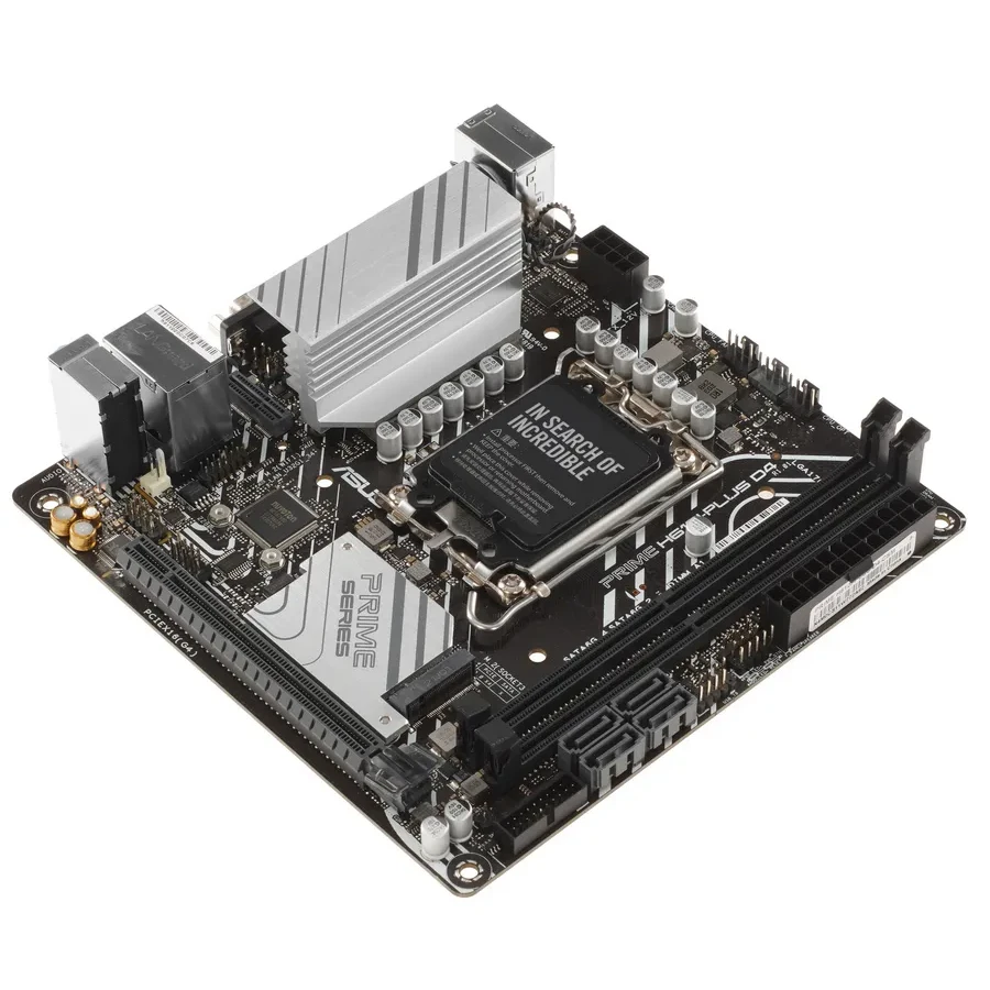 Материнская плата ASUS PRIME H610I-PLUS-CSM, LGA1700 H610 2xDDR5 4xSATA3 1xM2 D-Sub HDMI DP mITX — 3