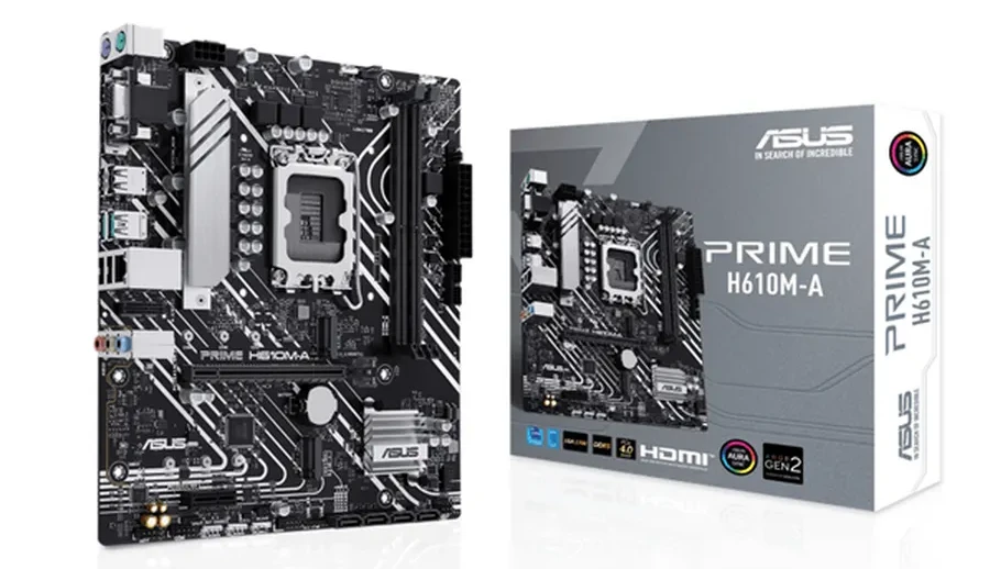 Материнская плата ASUS PRIME H610M-A R2.0, LGA1700 H610 2xDDR5 4xSATA3 2xM.2 D-Sub HDMI DP mATX — 5