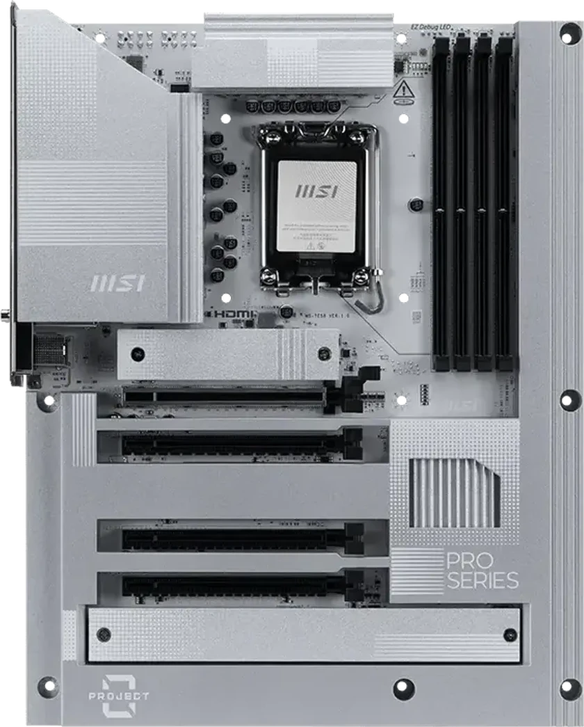 Материнская плата MSI PRO Z890-S WIFI PZ LGA1851 4xDDR5 4xSATA3 RAID 3xM.2 HDMI DP 2xType-C ATX — 2