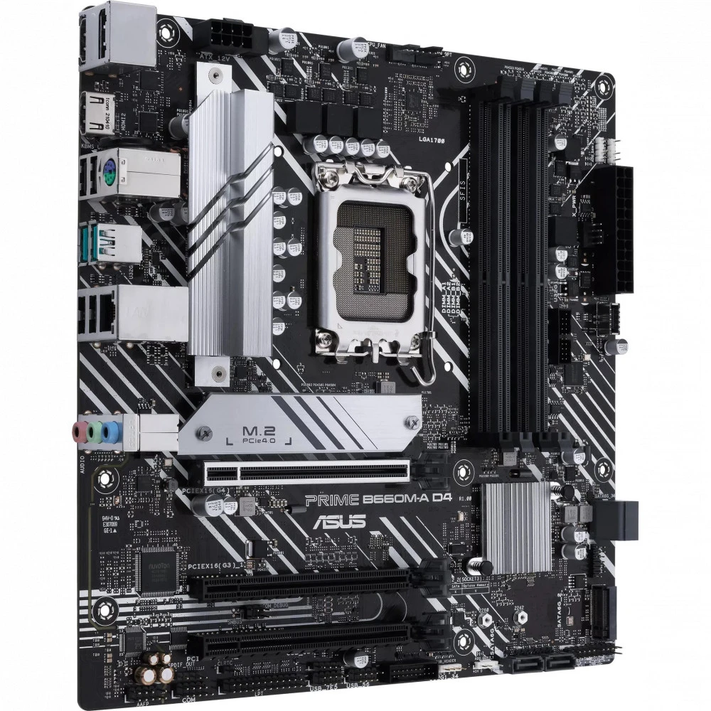 Материнская плата ASUS PRIME B660M-A D4-CSM, LGA1700 B660 4xDDR4 4xSATA3 2xM.2 RAID 2xHDMI 1xDP mATX — 5