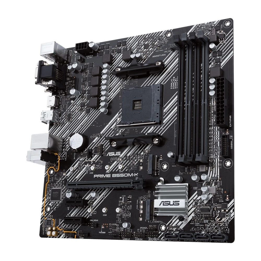Материнская плата ASUS PRIME B550M-K AM4 4xDDR4 4xSATA3 RAID 2xM.2 DVI-D D-Sub HDMI mATX — 4