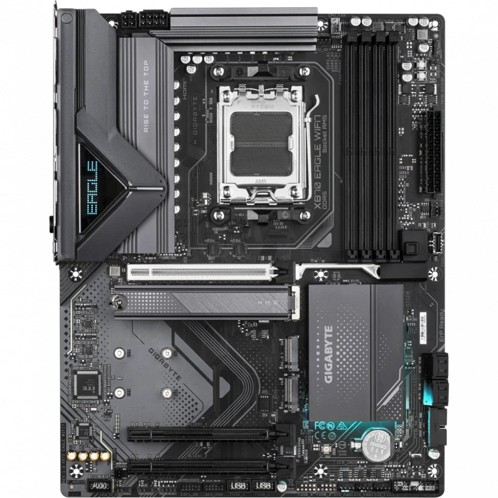 Материнская плата GIGABYTE X870 EAGLE WIFI7, AM5 X870, 4xDDR5, PCIe5.0, HDMI+2xUSB4, 3xM.2, ATX — 5