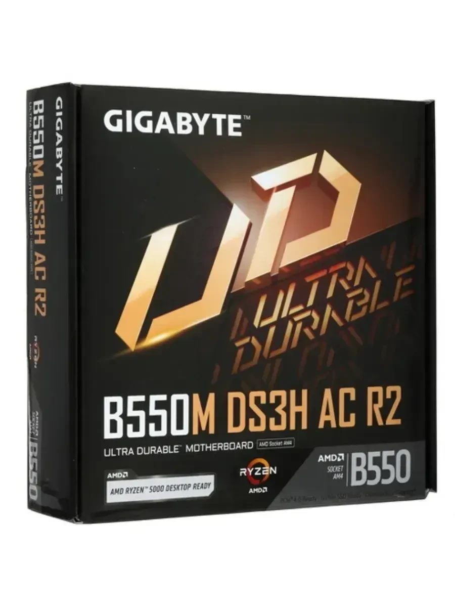 Материнская плата GIGABYTE B550M DS3H R2, AM4, 4xDDR4, PCIe4.0, DP+HDMI, 2xM.2, GLAN, mATX — 4