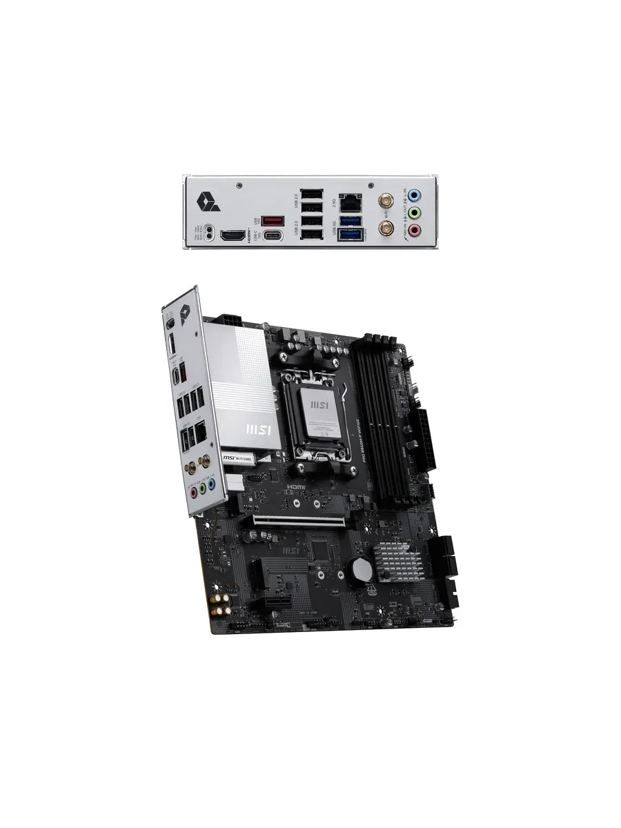 Материнская плата MSI PRO B840M-P WIFI6E AM5 4xDDR5 4xSATA3 RAID 2xM.2 HDMI Type-C mATX — 3