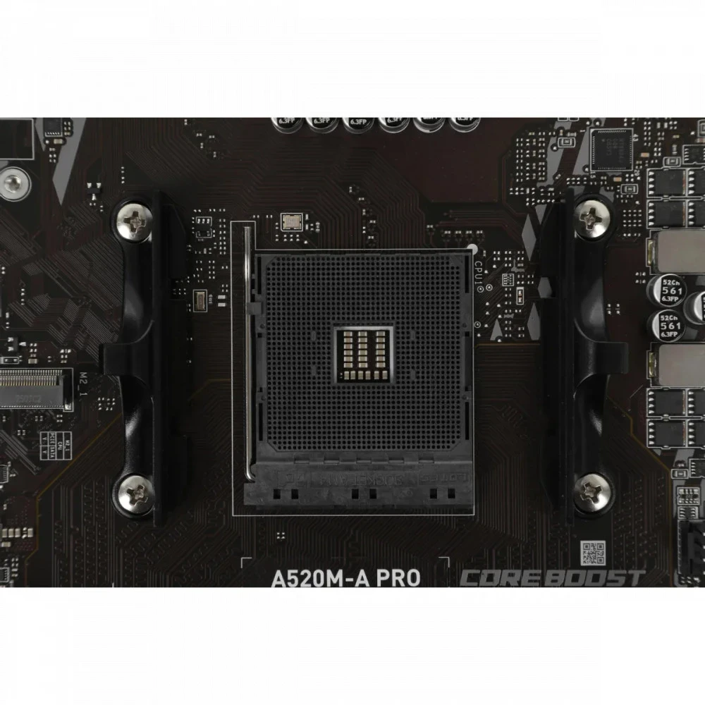 Матплата MSI A520M-A PRO, AM4, mATX, 2DDR-4, 1xPCI-Ex16, 4SATA,1xM.2, DVI, HDMI, 12USB — 4