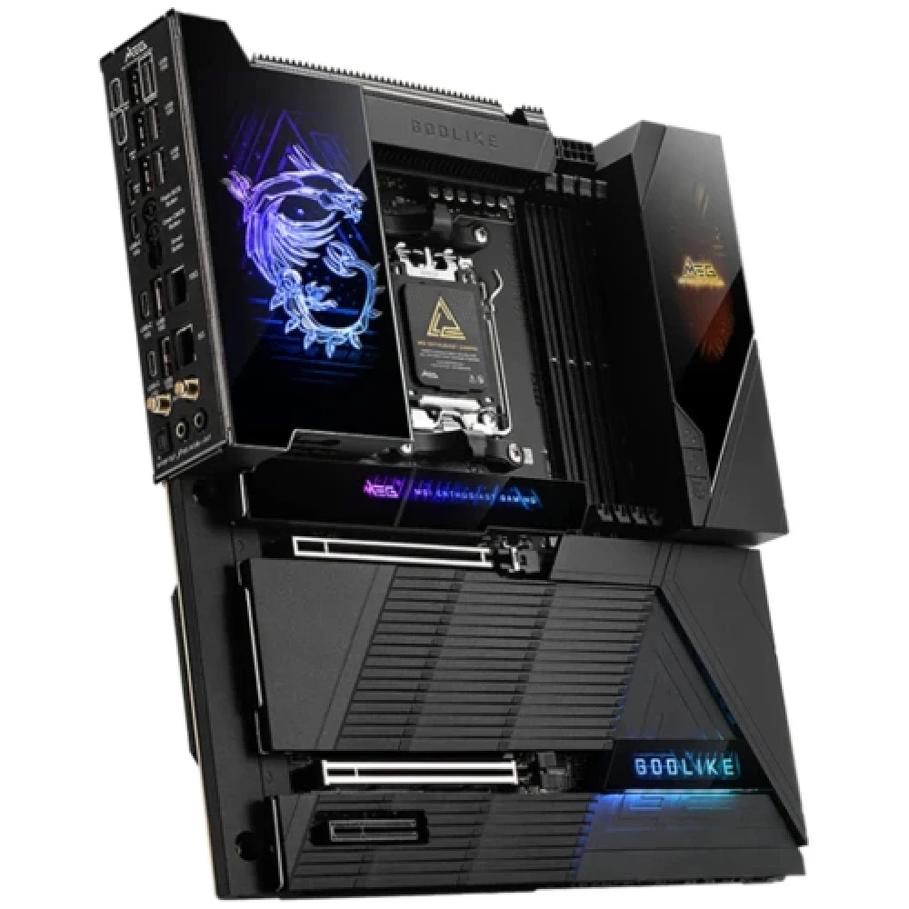 Матплата MSI MEG X870E Godlike, AM5, E-ATX, 4DDR-5, 2хPCI-Ex16, 4SATA, 5xM.2 ,2xUSB-C, 18USB — 2