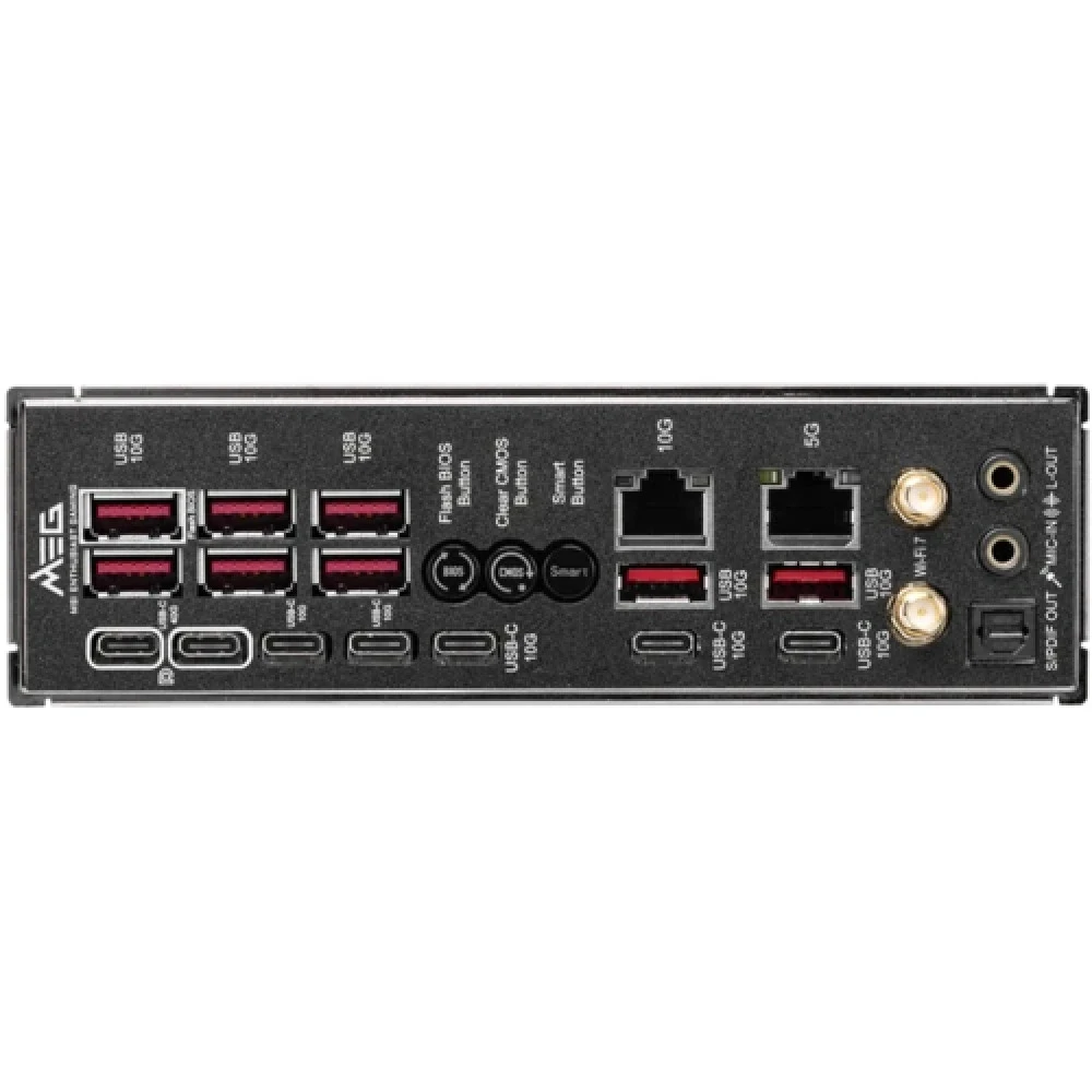 Матплата MSI MEG X870E Godlike, AM5, E-ATX, 4DDR-5, 2хPCI-Ex16, 4SATA, 5xM.2 ,2xUSB-C, 18USB — 4