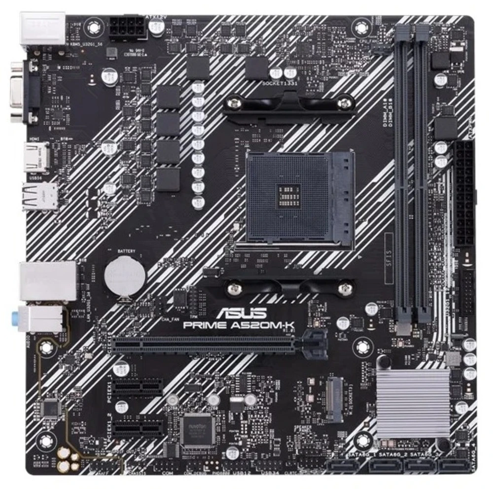 Материнская плата ASUS Prime A520M-K, AM4