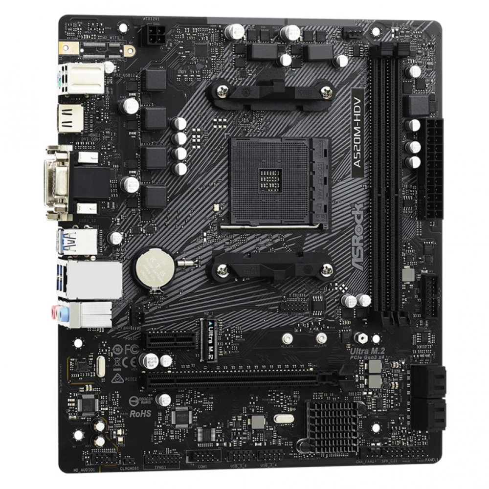 Материнская плата ASRock A520M-HDV, AM4 — 4
