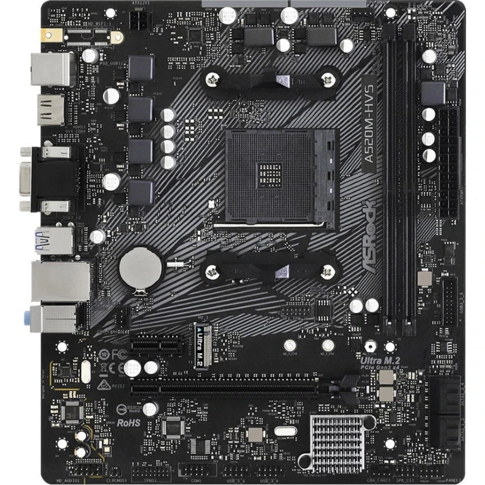 Материнская плата ASRock A520M-HVS, AM4 — 2