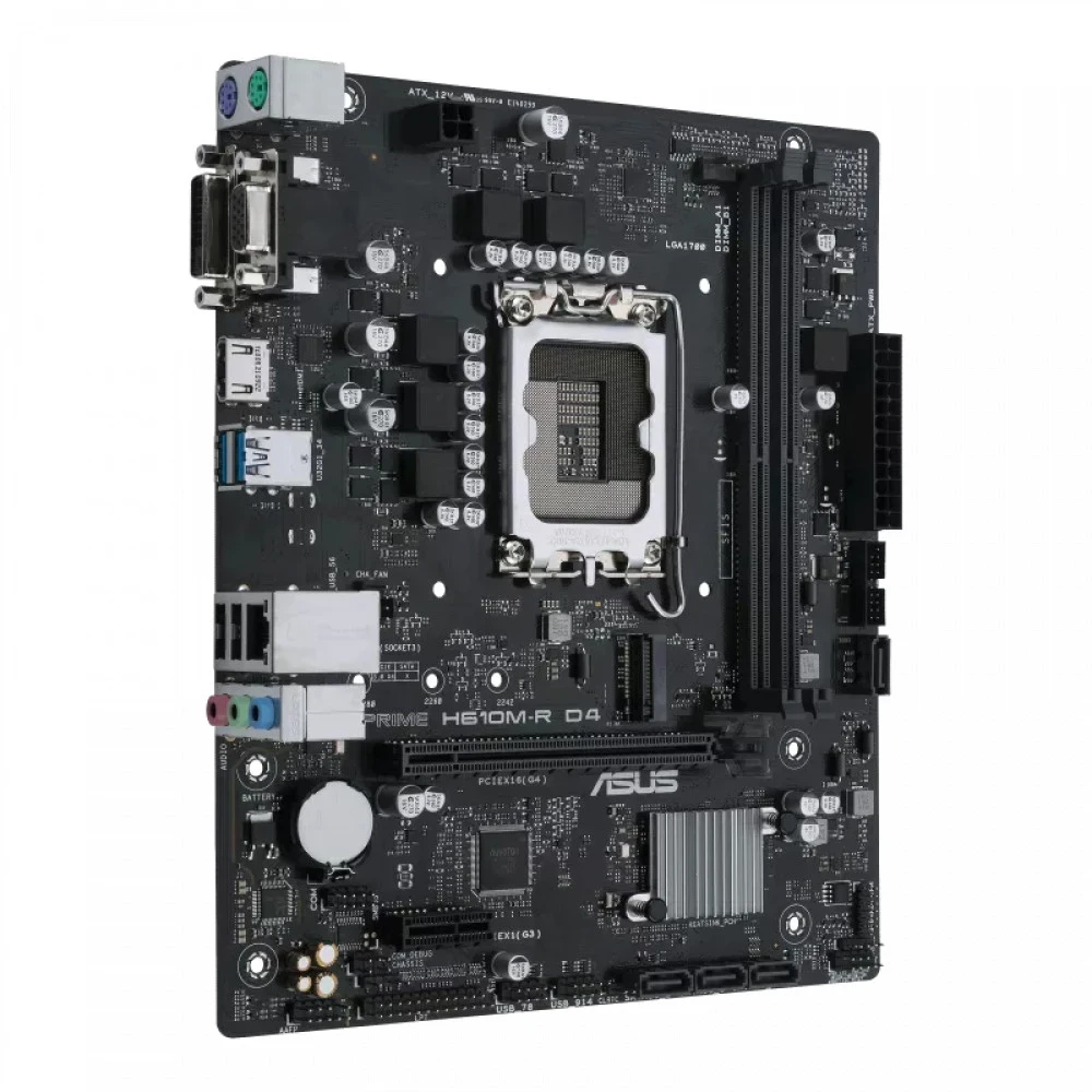 Материнская плата ASUS Prime H610M-R D4-SI, LGA1700