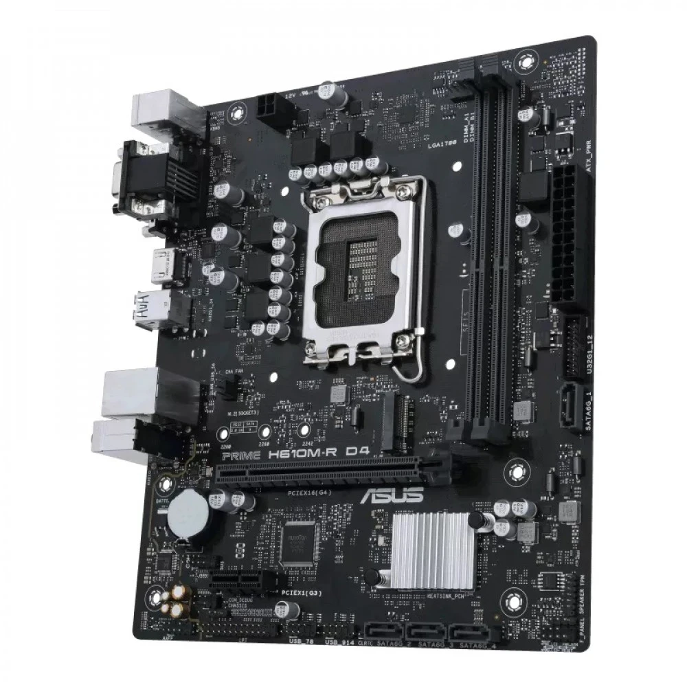 Материнская плата ASUS Prime H610M-R D4-SI, LGA1700 — 3