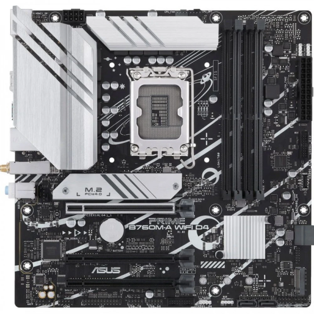 Материнская плата ASUS Prime B760M-A WiFi D4, LGA1700 — 2