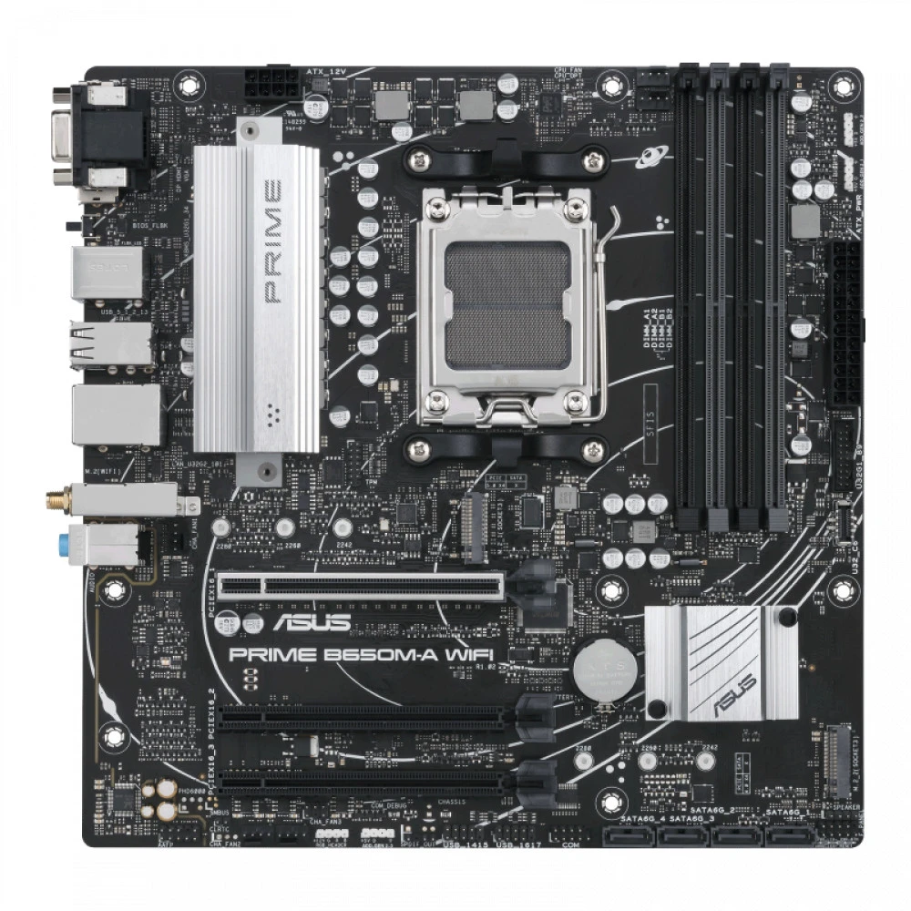 Материнская плата ASUS Prime B650M-A WiFi, AM5 — 2