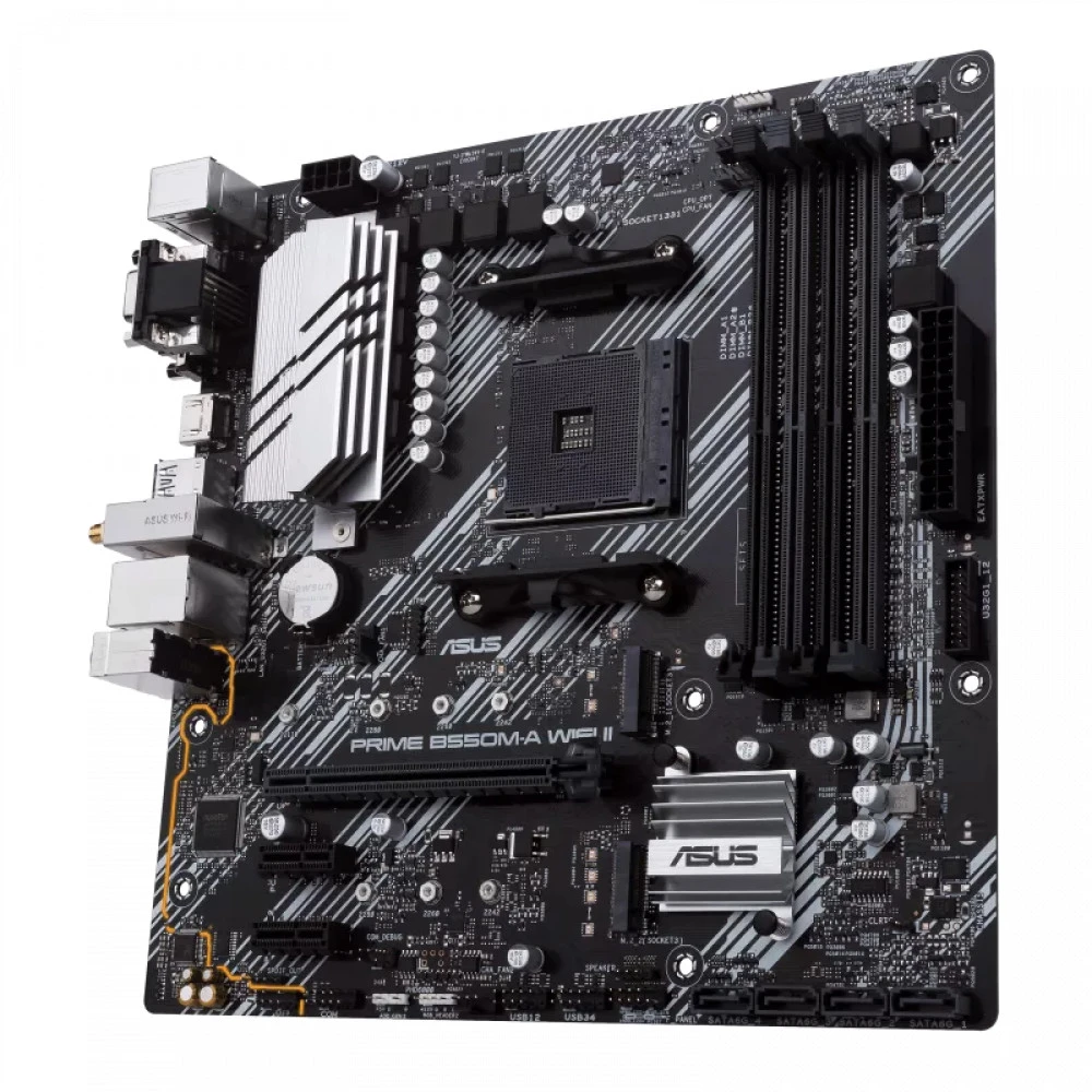 Материнская плата ASUS Prime B550M-A WIFI II, AM4 — 2