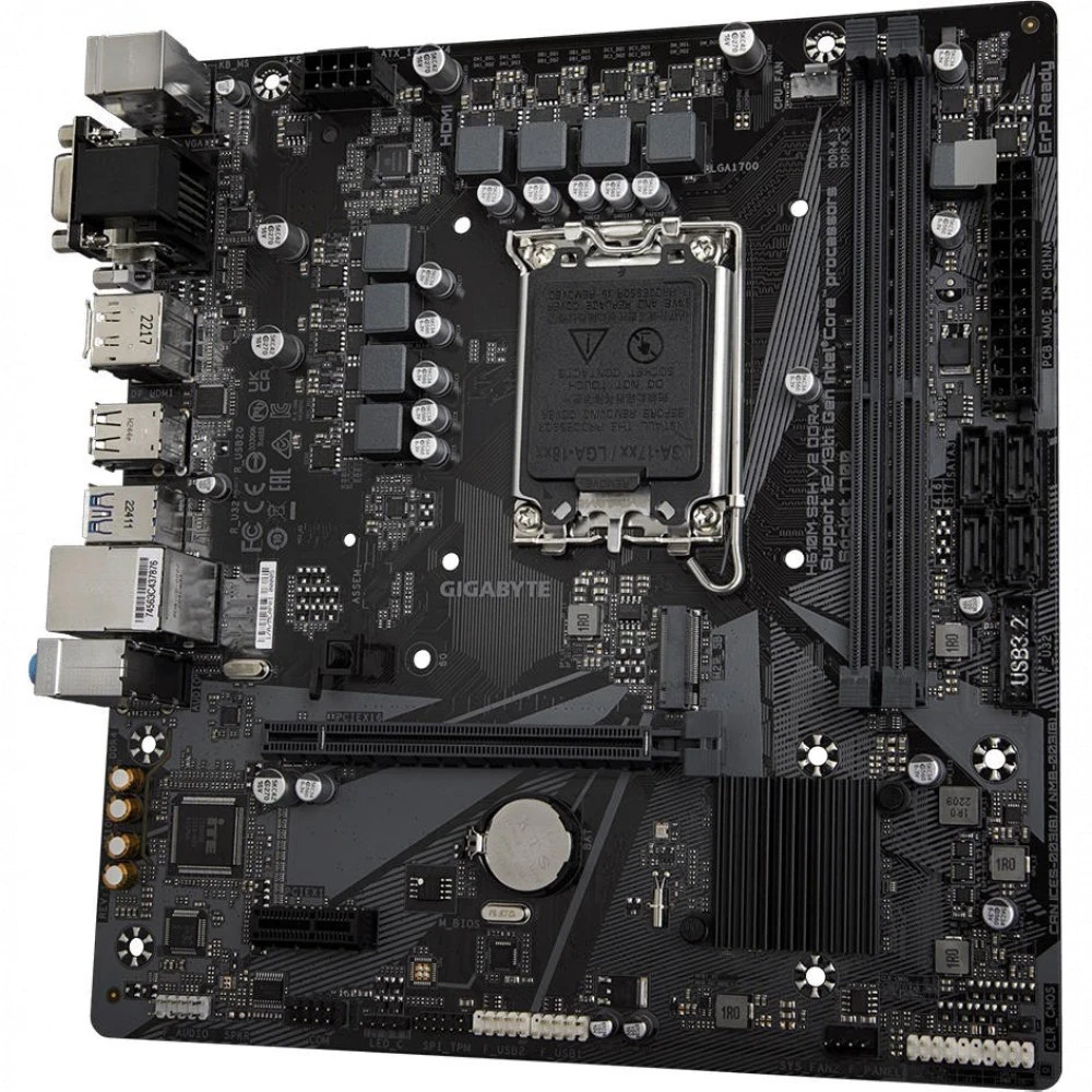 Материнская плата Gigabyte H610M S2H V2 DDR4, LGA1700 — 3
