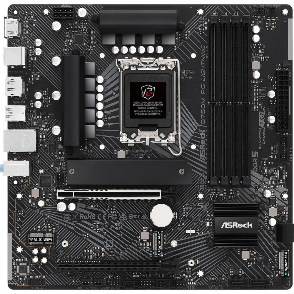 Материнская плата ASRock B760M PG Lighting, LGA1700 — 2