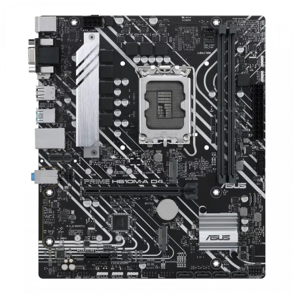 Материнская плата ASUS Prime H610M-A D4-CSM, LGA1700 — 2