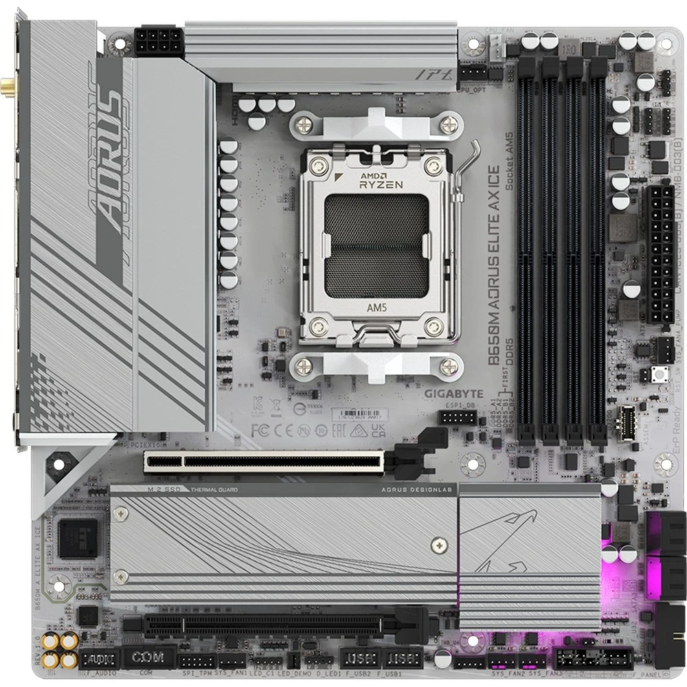 Материнская плата Gigabyte B650M Aorus Elite AX ICE, AM5 — 2
