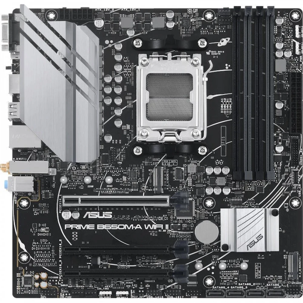 Материнская плата ASUS Prime B650M-A WiFi II, AM5 — 2