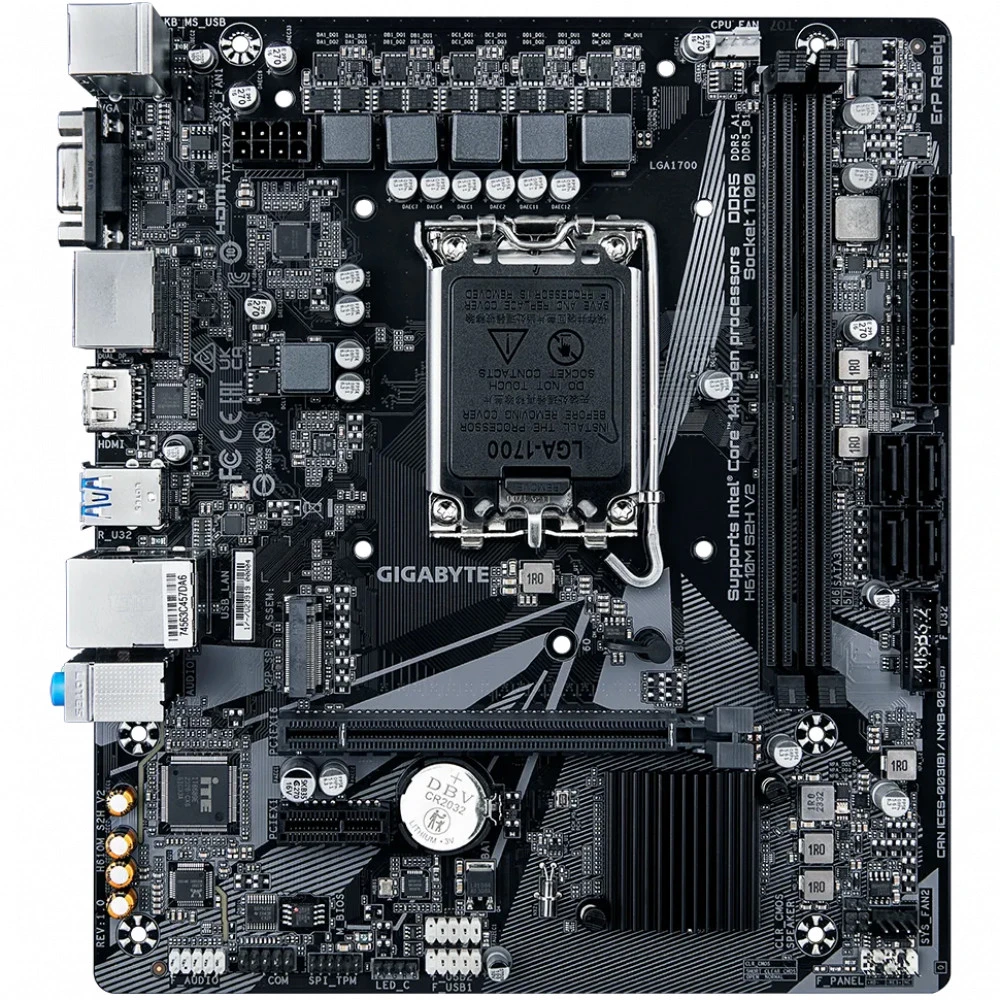 Материнская плата Gigabyte H610M S2H V2, LGA1700 — 2