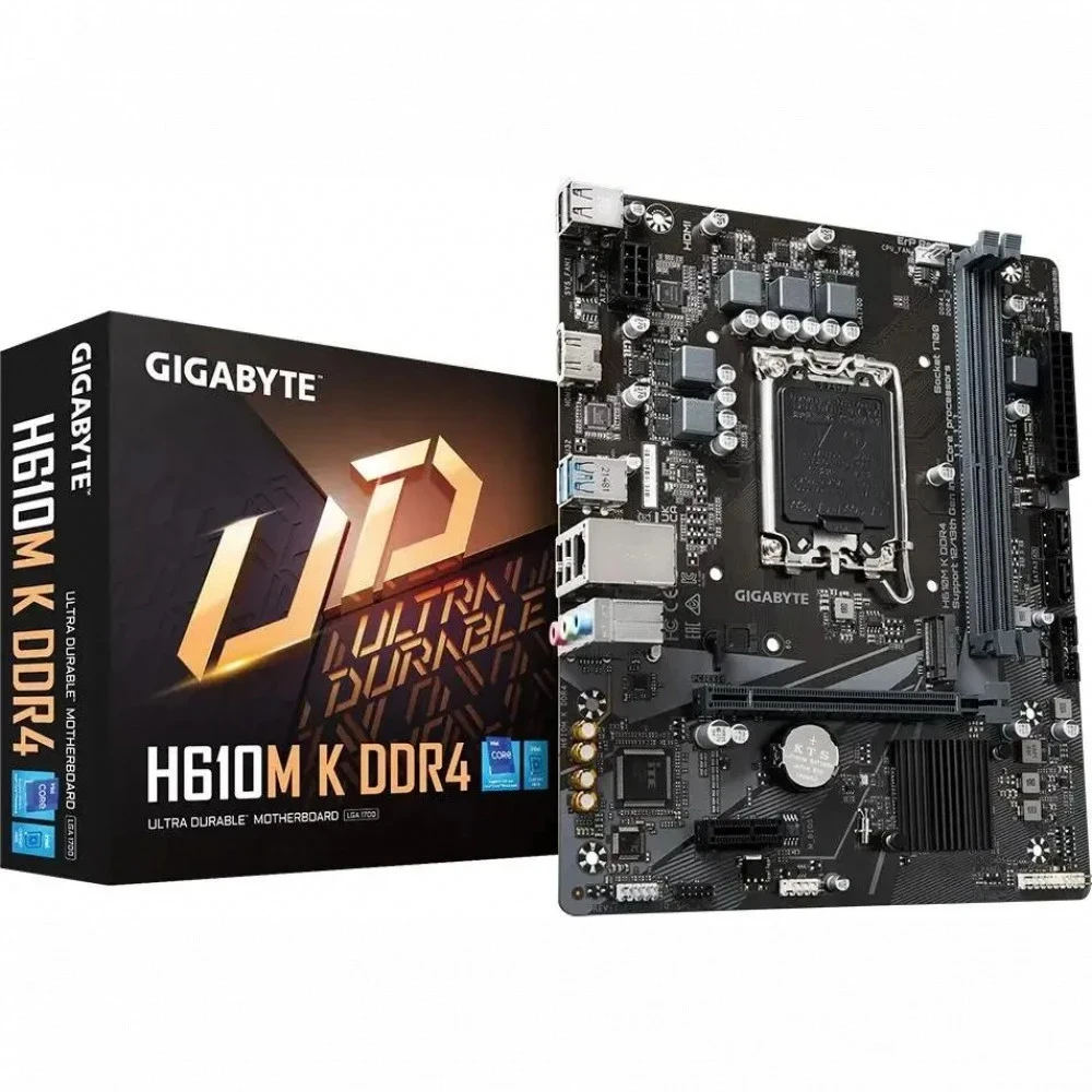 Материнская плата Gigabyte H610M K DDR4 (REV2.0), LGA1700