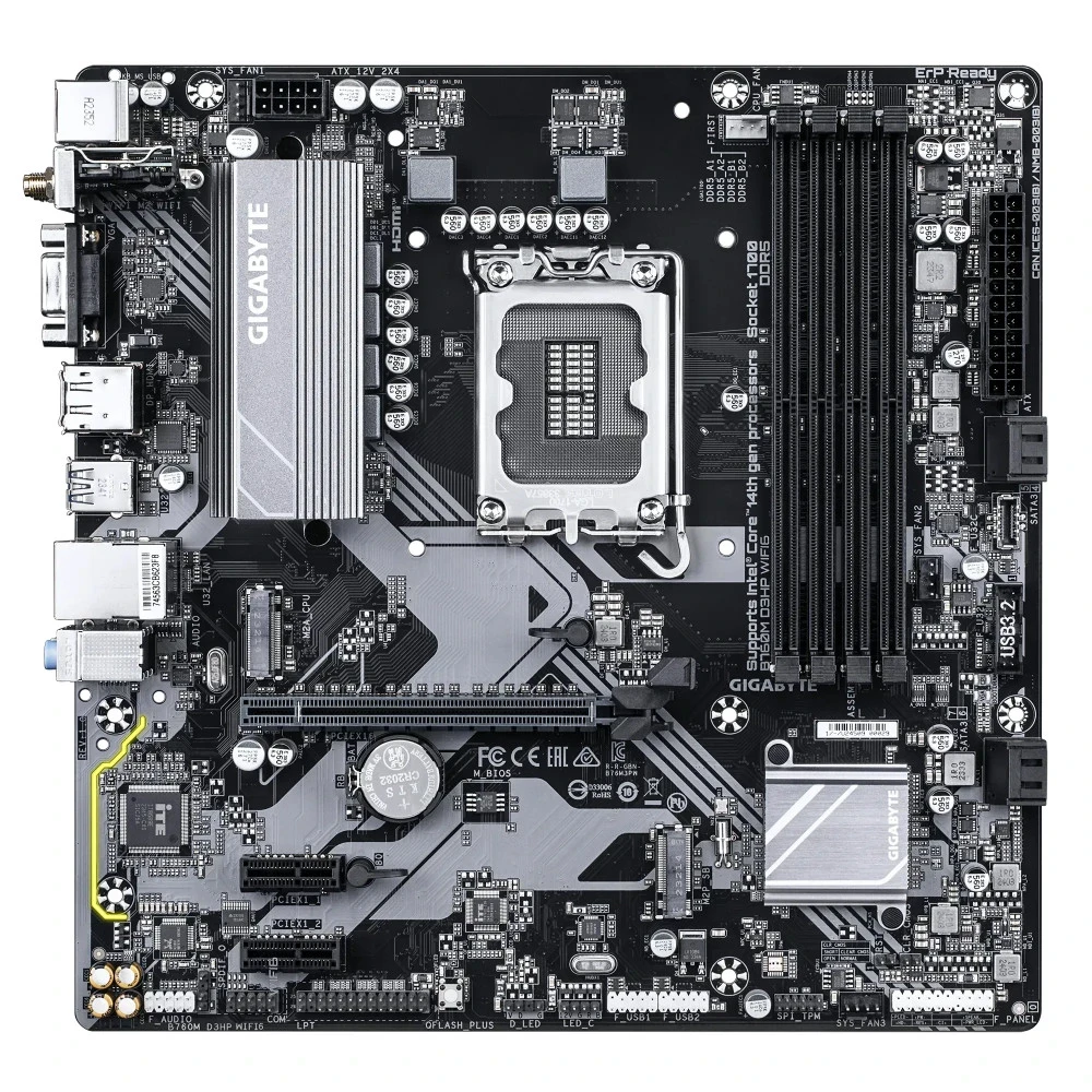 Материнская плата Gigabyte B760M D3HP WiFi6, LGA1700 — 3