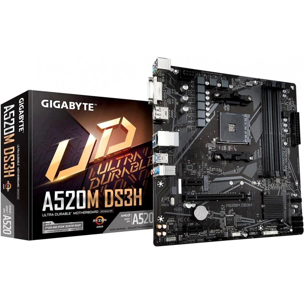 Материнская плата Gigabyte A520M DS3H AC, AM4