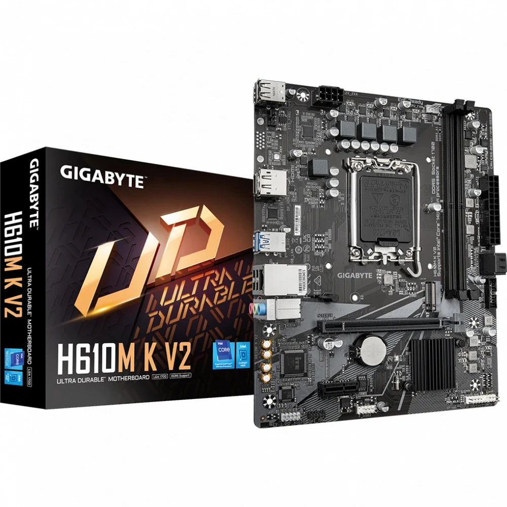 Материнская плата Gigabyte H610M K V2, LGA1700 — 4