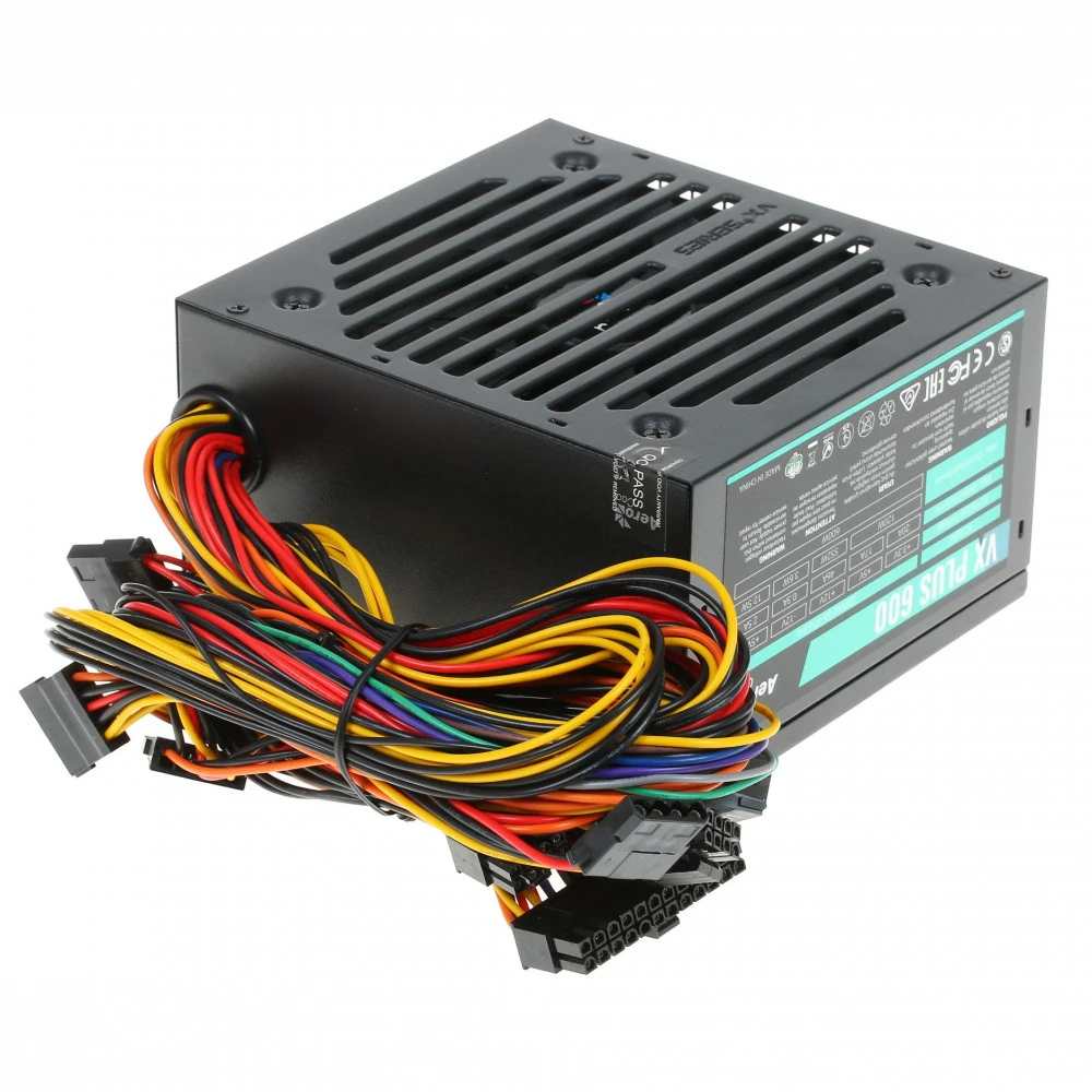 Блок питания Aerocool VX PLUS Stealth 600, 600W, ATX — 5