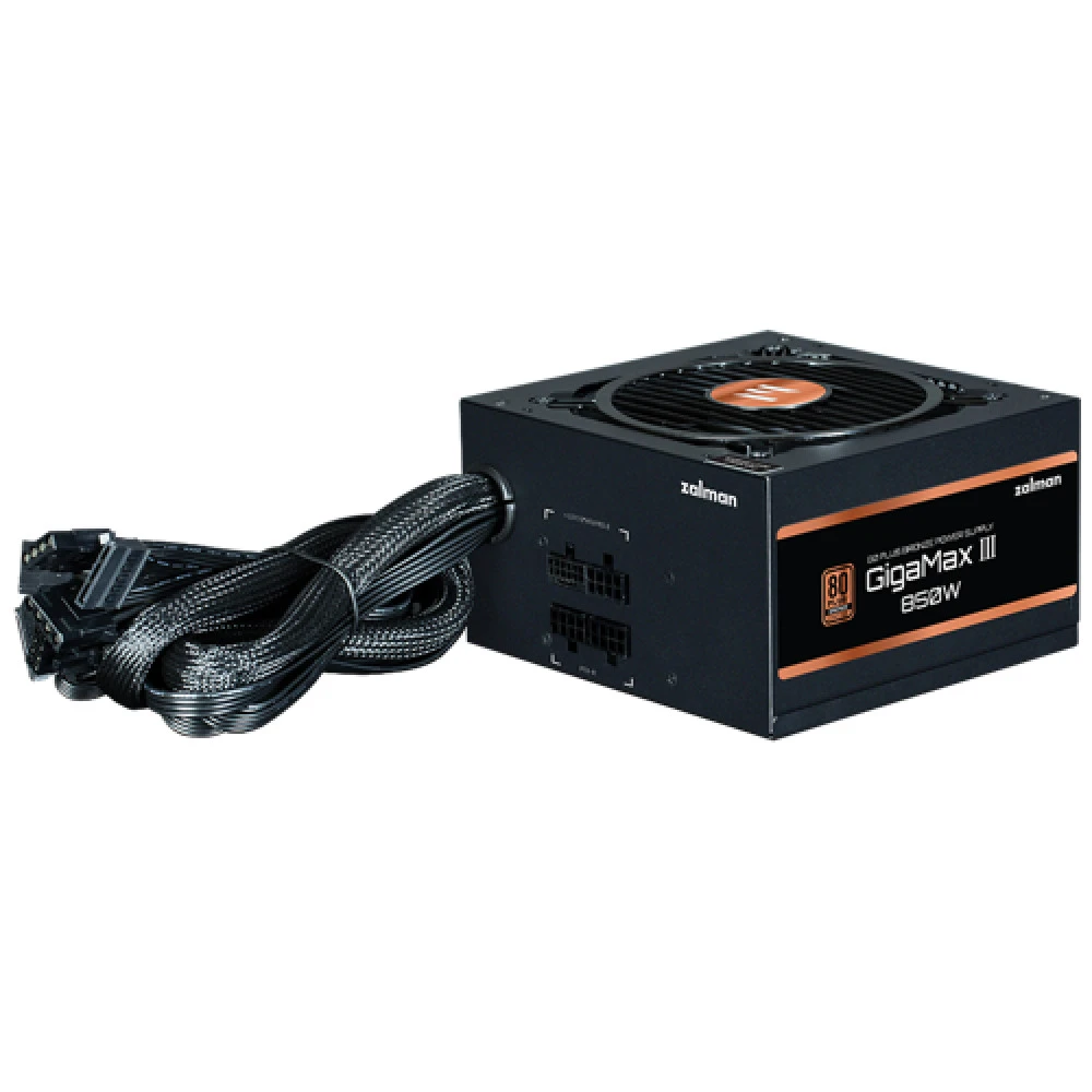 БП ATX 850W Zalman GigaMax III, Bronze, 20+4/20+4+8/24+4/24+8/24+8+8, 12cm, 4x6+2p+16p PCI-E — 2