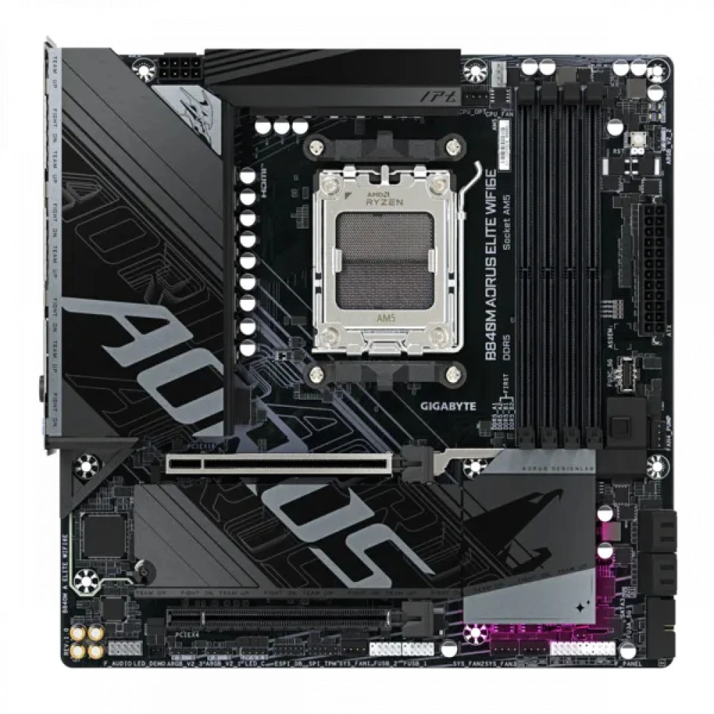 Материнская плата Gigabyte B840M Aorus Elite WiFi6E, AM5 — 2