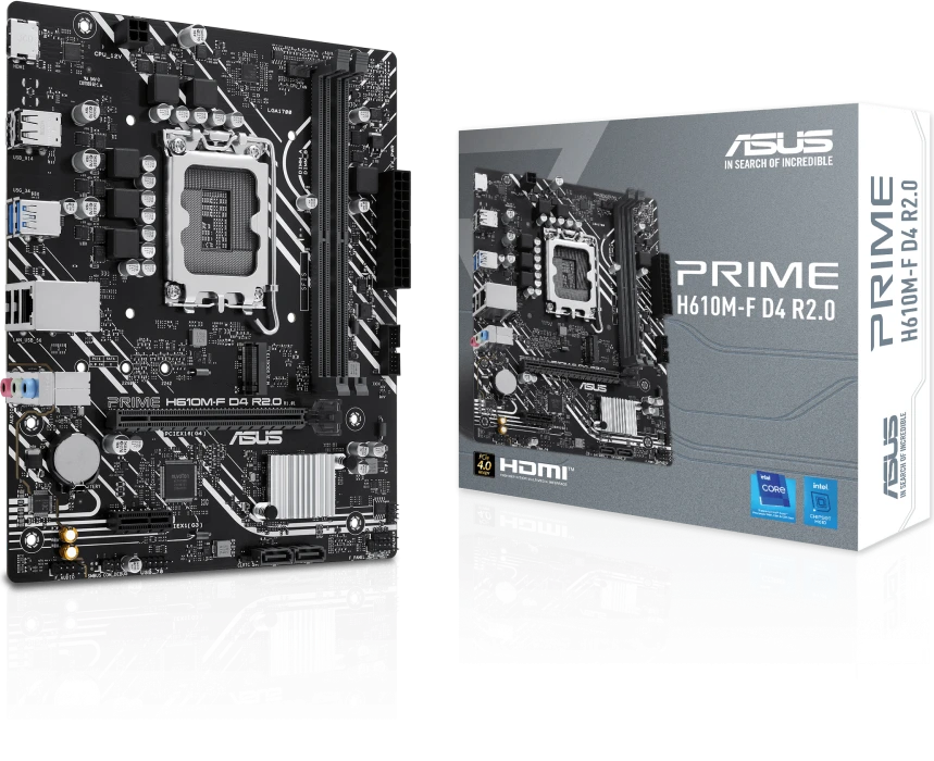 Материнская плата ASUS Prime H610M-F D4 R2.0, LGA1700 — 2