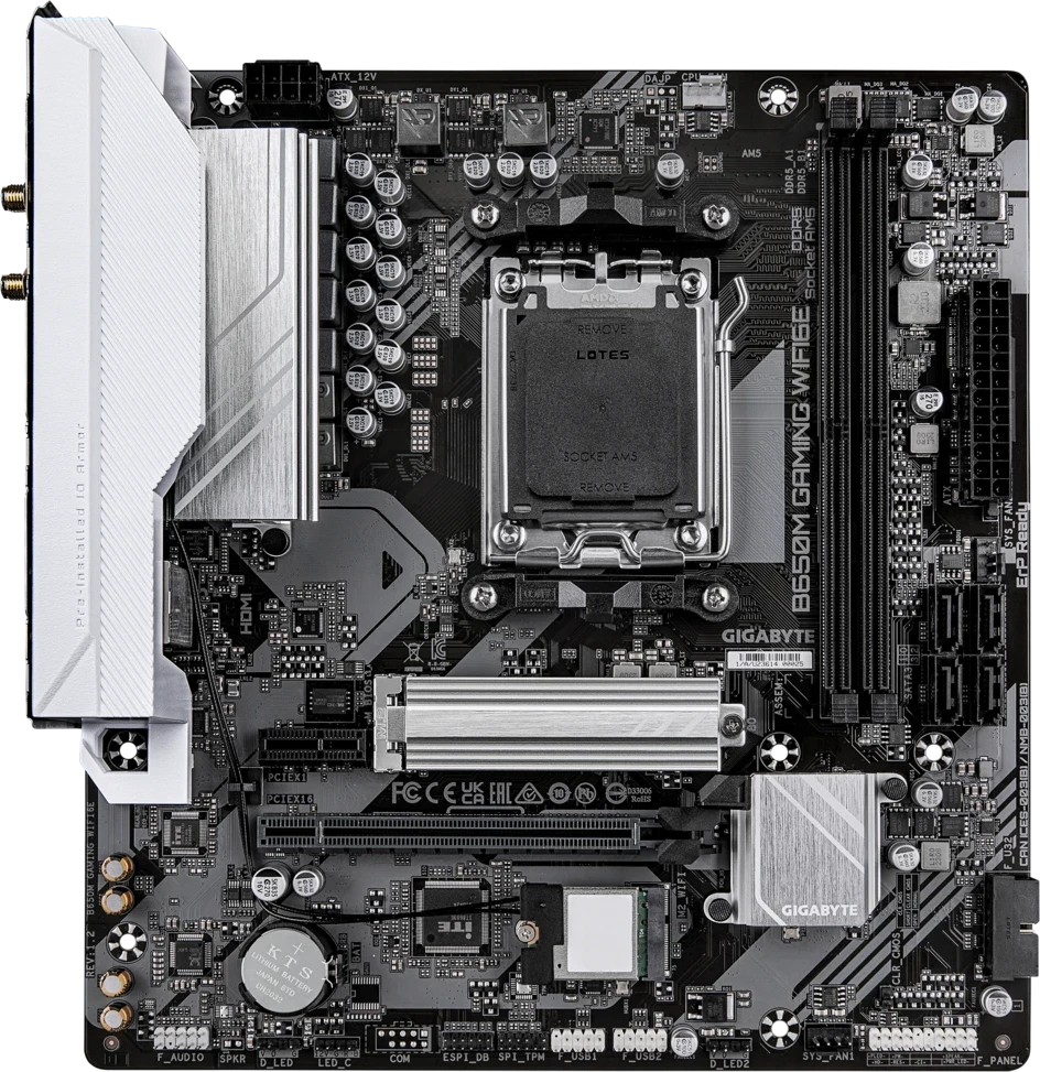 Материнская плата Gigabyte B650M Gaming WiFi6E, AM5 (REV1.2)