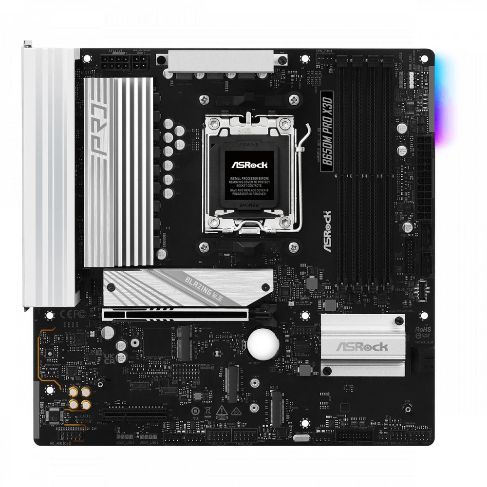 Материнская плата ASRock B650M Pro X3D, AM5 — 2