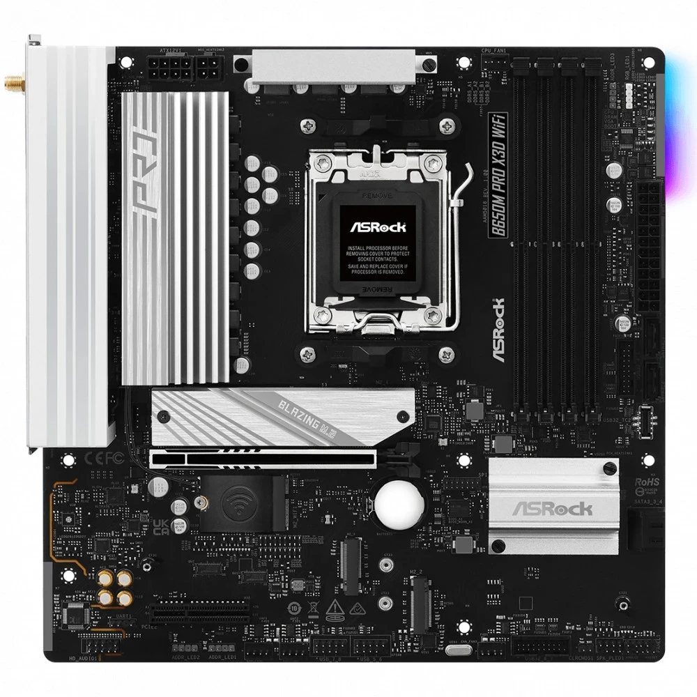 Материнская плата ASRock B650M Pro X3D WiFi, AM5