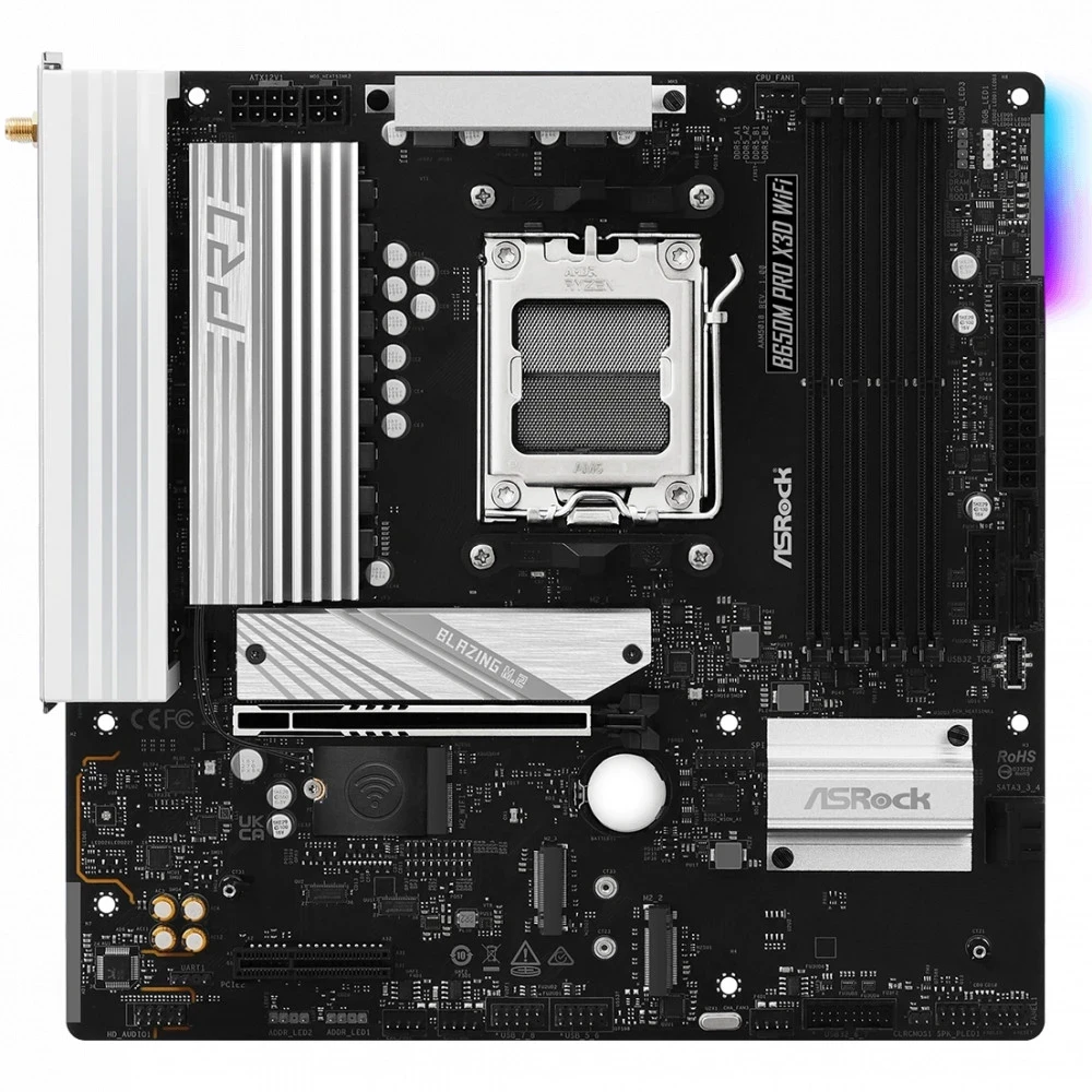 Материнская плата ASRock B650M Pro X3D WiFi, AM5 — 2