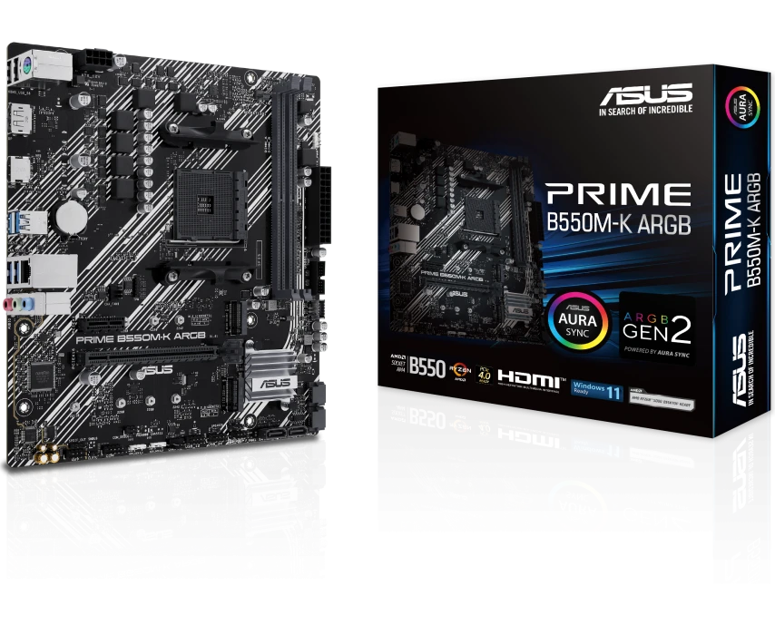 Материнская плата ASUS Prime B550M-K ARGB, AM4
