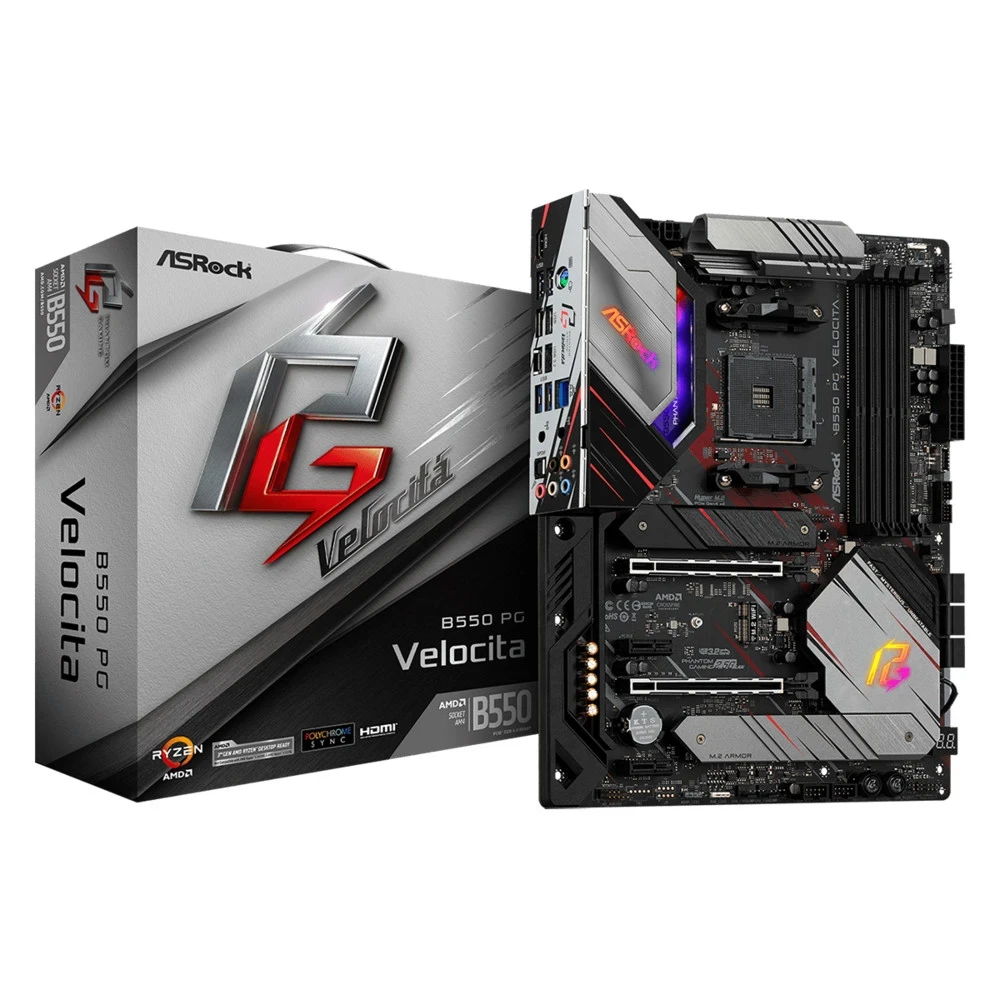 Материнская плата ASRock B550 PG Velocita, AM4