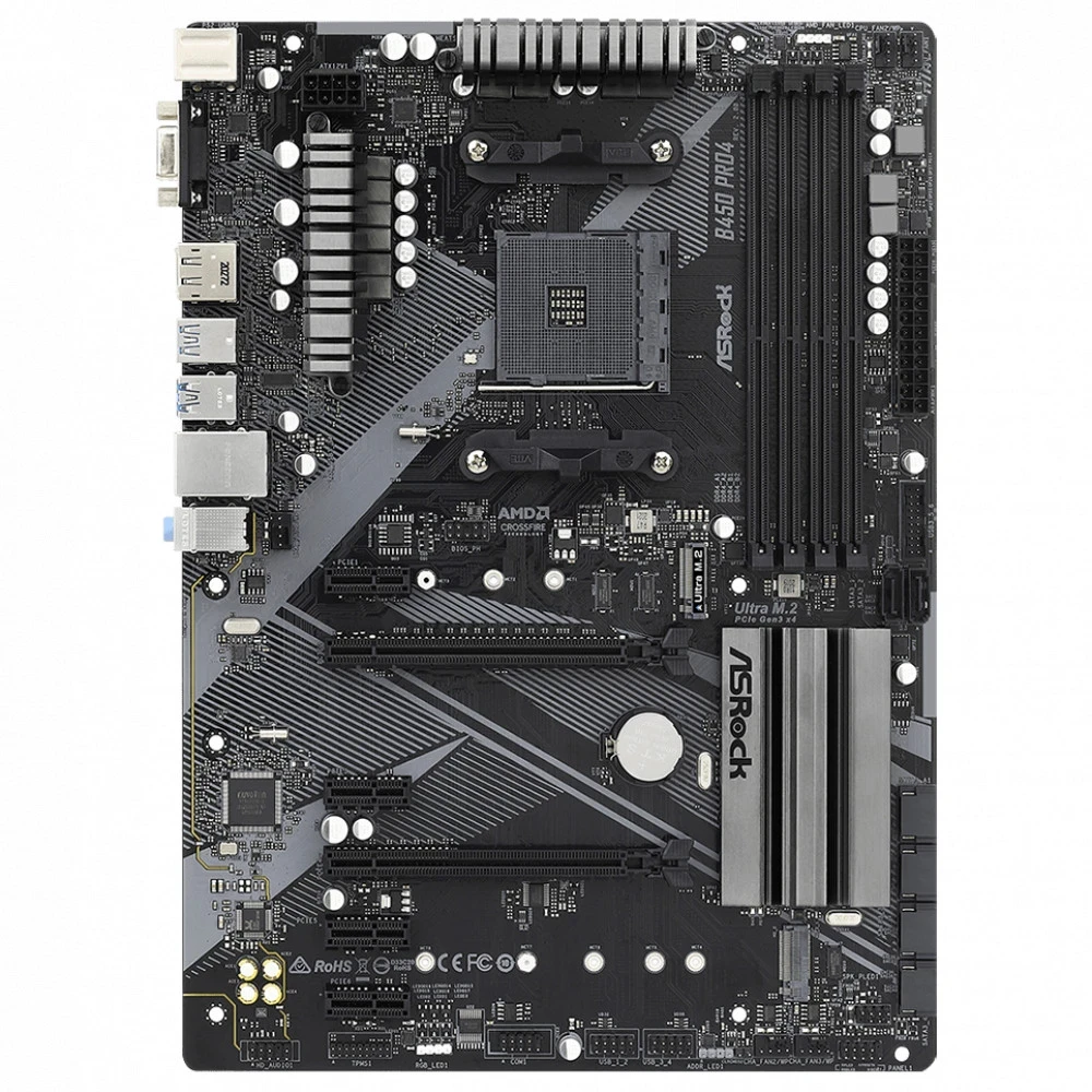 Материнская плата ASRock B450 Pro4 R2.0, AM4