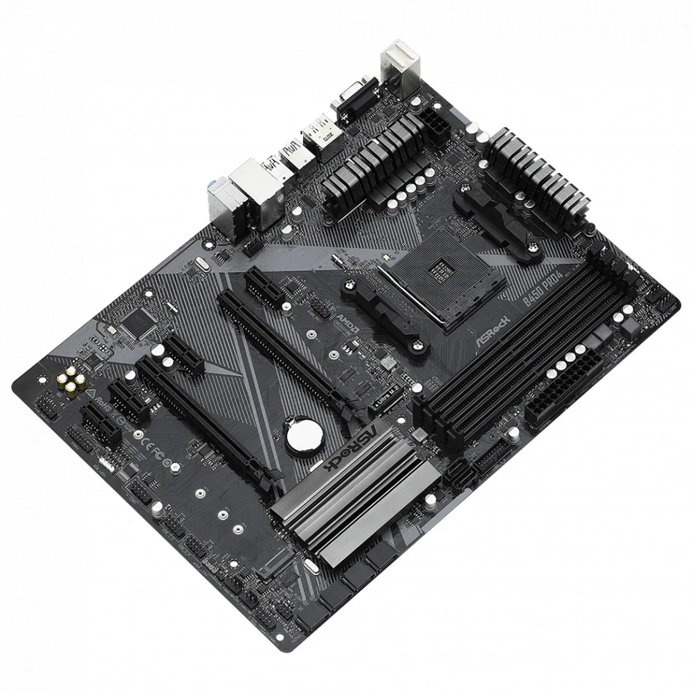 Материнская плата ASRock B450 Pro4 R2.0, AM4 — 2