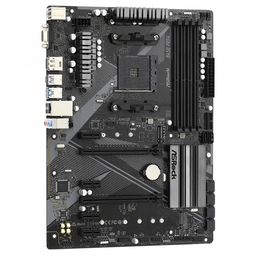 Материнская плата ASRock B450 Pro4 R2.0, AM4 — 3