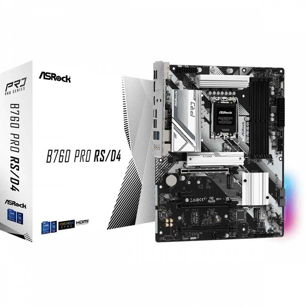Материнская плата ASRock B760 Pro RS/D4, LGA1700 — 3